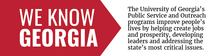 We Know Georgia. The University of Georgia's Public Service and Outreach programs improve people's lives by helping create jobs and prosperity, developing leaders and addressing the state's most critical isues. 